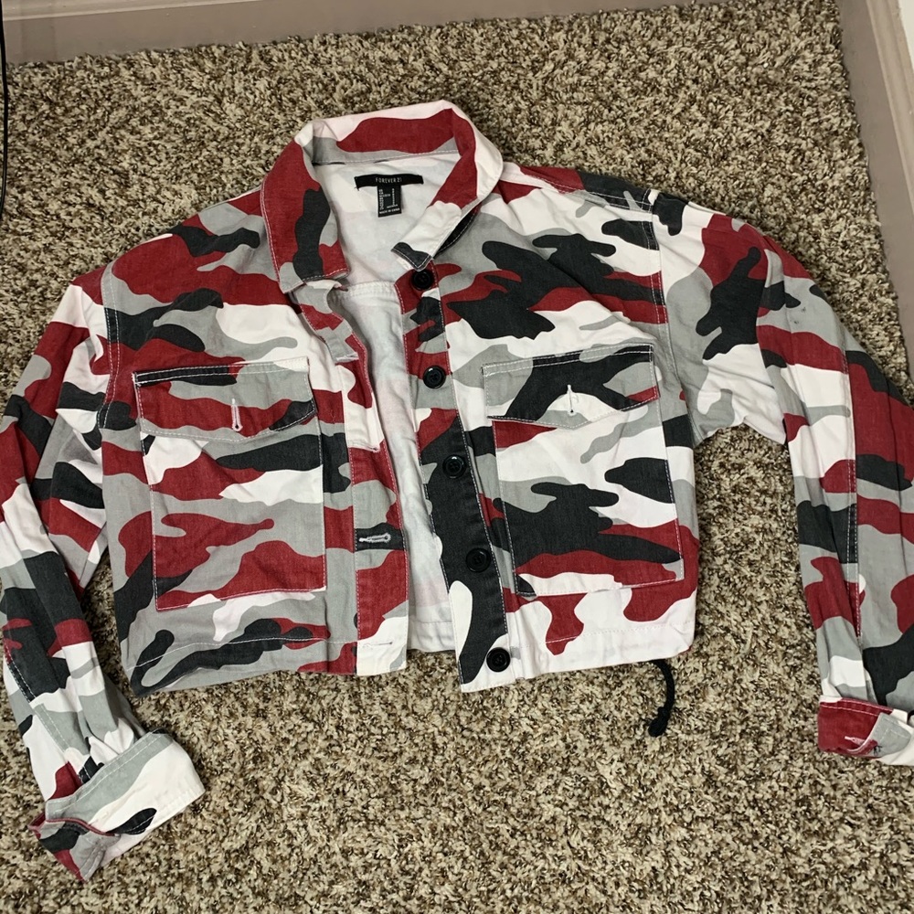 Camo Cropped Jacket